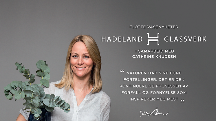 ​Cathrine Knudsen dekorerer igjen for Hadeland Glassverk