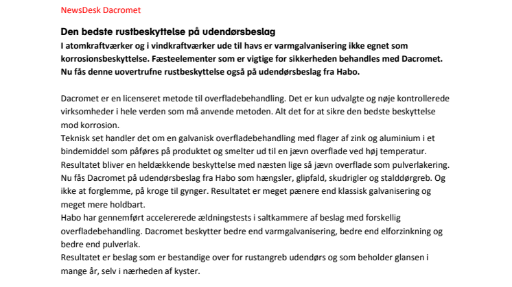 Den bedste rustbeskyttelse på udendørsbeslag