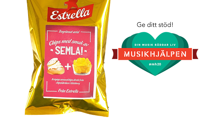 Estrellas chips med smak av semla såldes aldrig i butik men blev en riktig snack(s)is i början av 2020