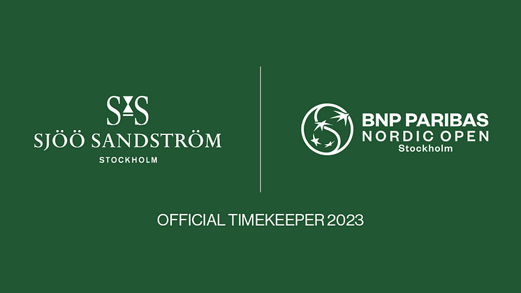 Sjöö Sandström officiell tidtagare under BNP Paribas Nordic Open 2023 
