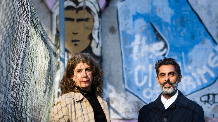 Christina Zetterlund och Onkar Kular, Luleåbiennalen 2022 års konstnärliga ledare. Foto: Simon Eliasson
