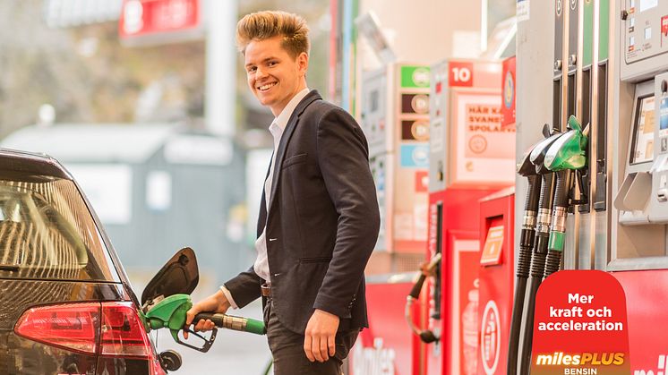 milesPLUS 95 säljs på utvalda Circle K-stationer i Malmö och Stockholmsområdet. 