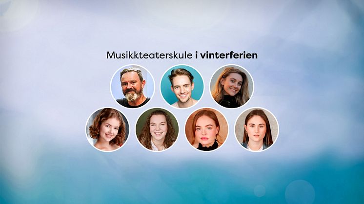 Instruktørteamet for Musikkteaterskulen: Sam Hiller, Asbjørn Hagen, Ingrid Tykhelle Kayser, Eline Lillestøl, Sunniva Botn Honningsvåg og Runa Bergem