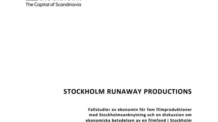 Filmfond: Stockholm Runaway Productions 2014