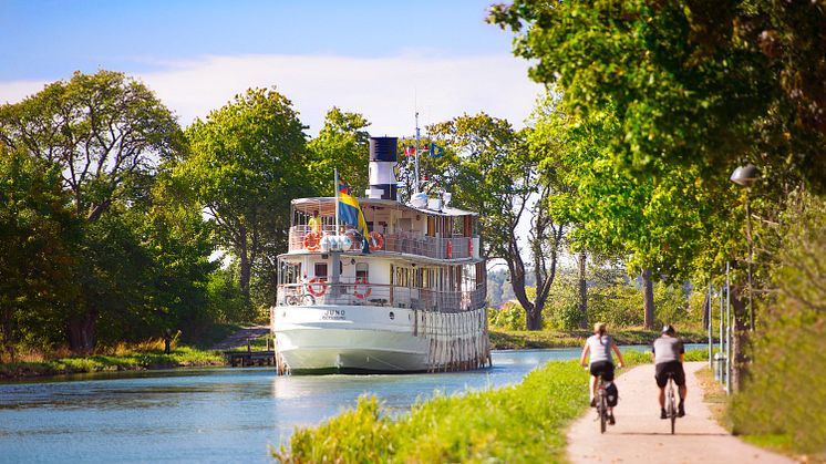 Cykelled utmed Göta kanal