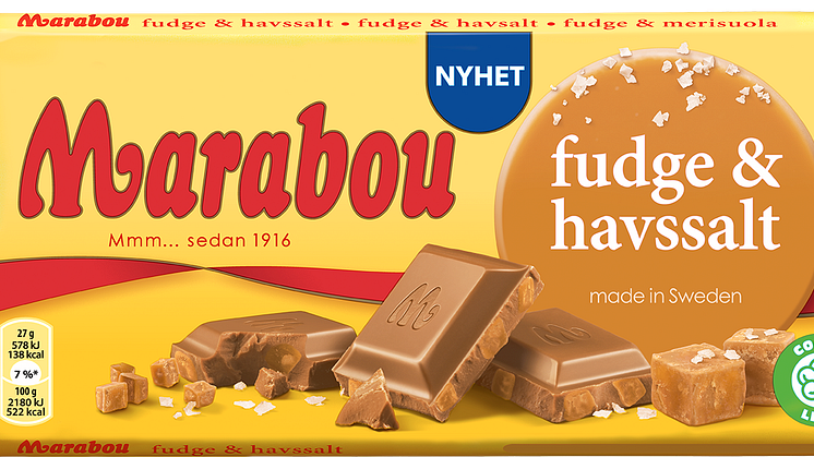 Fudge och härligt havssalt i Marabous nya chokladkaka