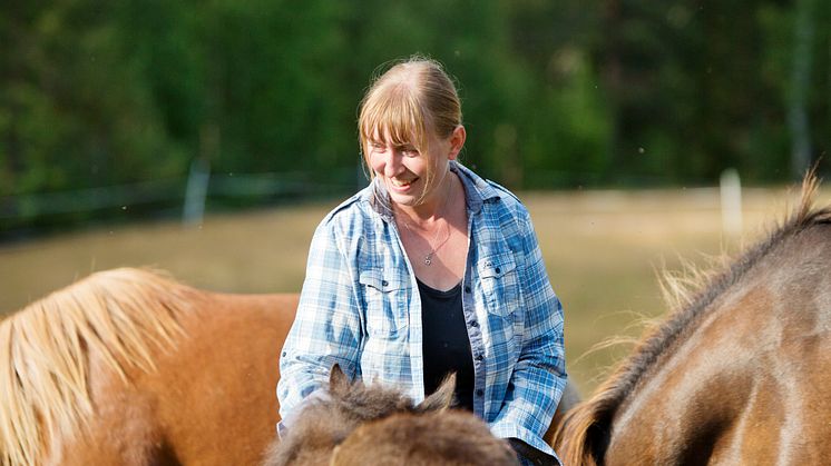 ( Foto: Rianne Kindt ) Floriane Colonnier, ägare av Horses of Taiga i Svansele, ser positivt på framtiden.