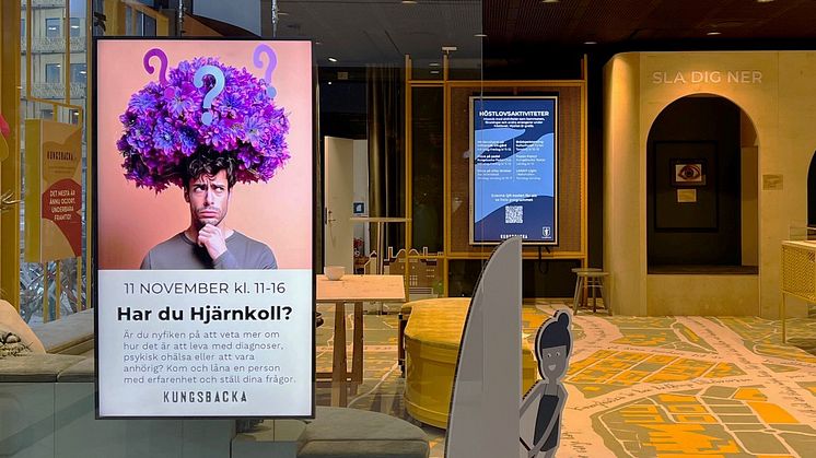 Kungsbacka Live på Kungsmässan med digital poster - Har du Hjärnkoll? 