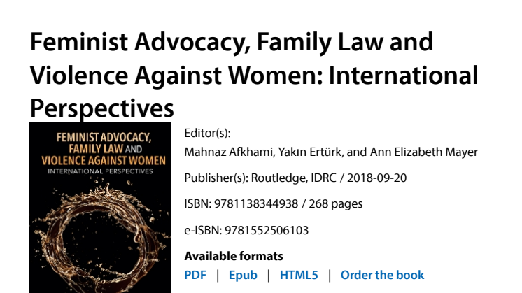 Feminist Advocacy, Family Law and Violence Against Women: International Perspectives