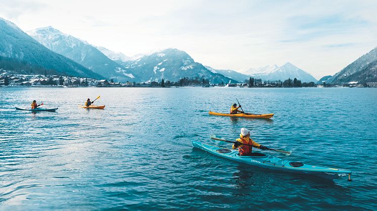 Winterkajak auf dem Brienzersee