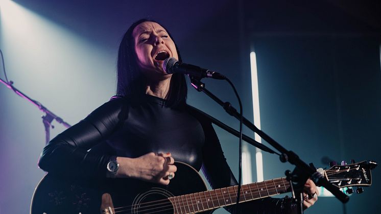 LeNita är en av alla artister som deltagit i Livekarusellen. Bilden är från riksfestivalen i Hallunda 2023.