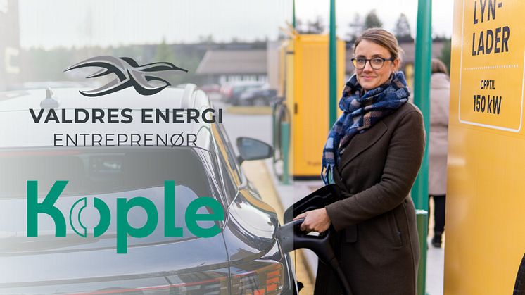 Valdres Energi Entreprenør inngår lade-samarbeid med Kople