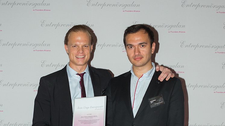 Utvecklingen av interaktiva teknologier gav grundarna av Touchtech titeln Årets Unga Entreprenör Sverige 2014 