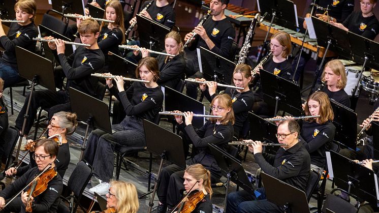 En av höstlovsaktiviteterna är Höstlovsorkester där elever från kulturskolan spelar tillsammans med Nordiska Kammarorkestern. Foto: Lia Jacobi