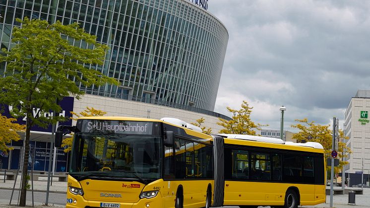 Die Berliner Verkehrsbetriebe, BVG, haben nun den den 356.sten Gelenkbus des Typs Scania Citywide LFA im Einsatz.