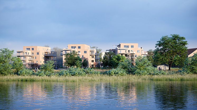 Måndagen den 3 oktober kl.12.00 är det dags för det första spadtaget för byggnationen av bostadsrättsföreningen Sjöängen i Vadstena.