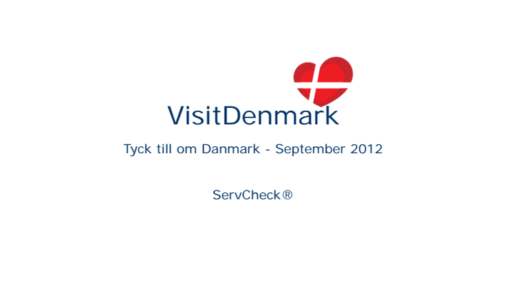 ServCheck® 2012_Visit Denmark_Mistat_StenaLine