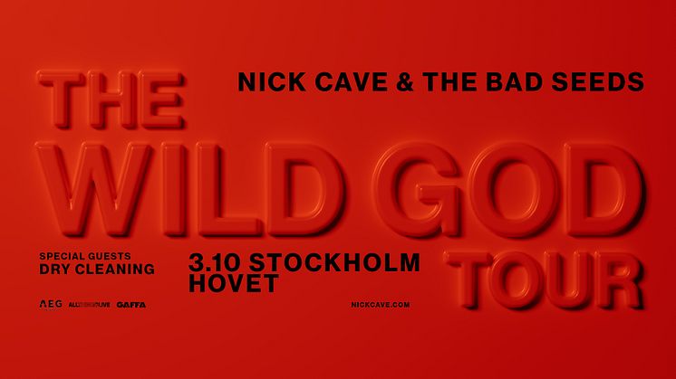 Nick Cave & The Bad Seeds till Sverige med The Wild God Tour