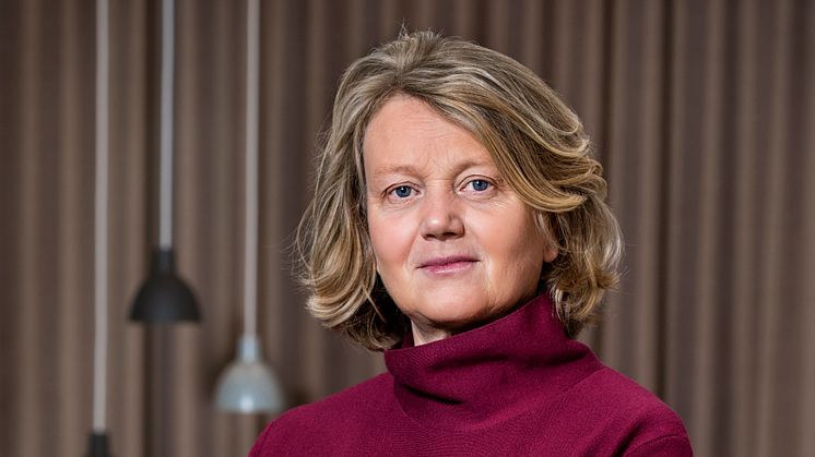 Foto Anna Molander. Syntolkning Porträttbild Eva Berguist, förvaltningschef