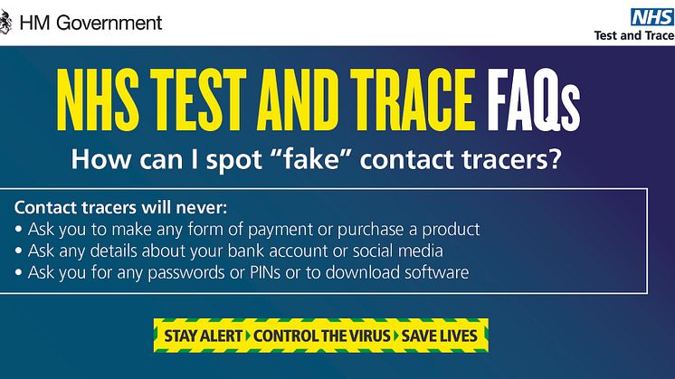 ​Don’t be scammed by bogus ‘test and trace’ callers