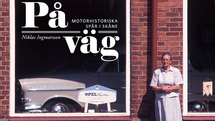 Inbjudan till release för boken "På väg - motorhistoriska spår i Skåne" av Niklas Ingmarsson