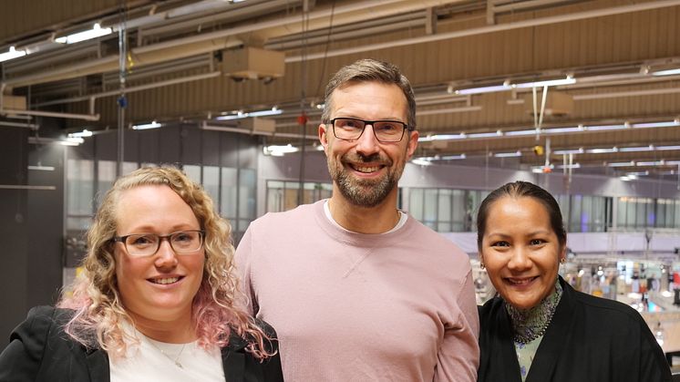 Finalisterna till Guldäpplet 2019. Camilla Askebäck Diaz, Johan Sköld, Napat Khiyapat. Foto: Bo Helmersson