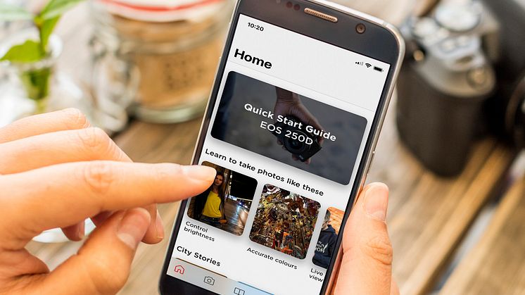 Canon-valokuvausopas on saatavilla sekä App Storesta että Google Playsta