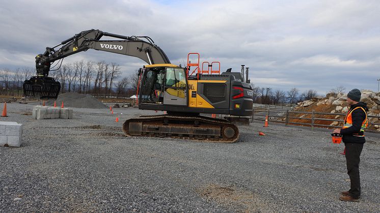 Volvo CE fjärrstyrd grävmaskin