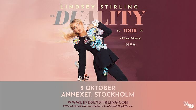 Världsstjärnan Lindsey Stirling till Annexet, Stockholm