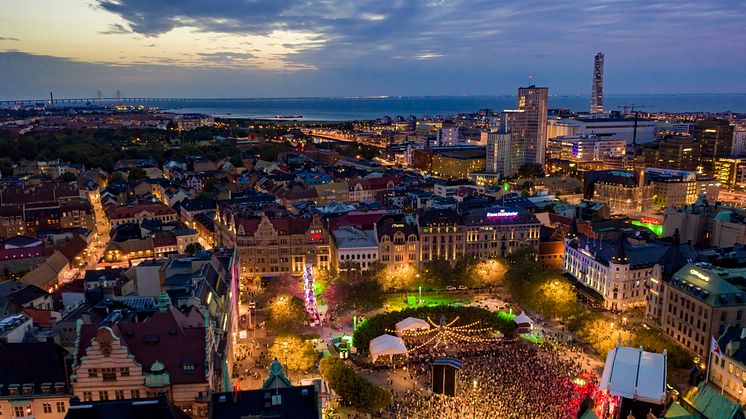 Bild på Stortorget från Malmöfestivalen 2018