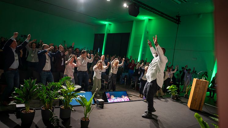 CityChangers dancing at the UF24 Opening Ceremony in Rotterdam