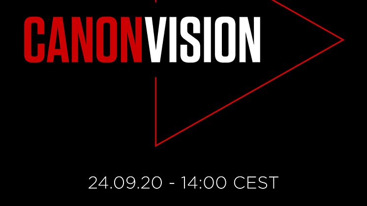 New Canon cinema camera to be announced on Canon Vision – its virtual trade show platform launching 24th September