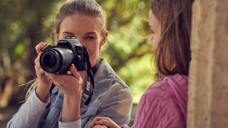 Make beautiful memories in a click with the Canon EOS 250D, the world’s lightest DSLR with a moveable screen 