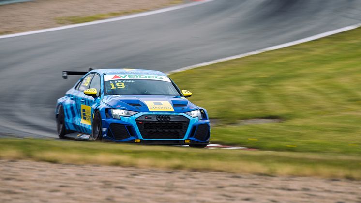 Andreas Bäckman is competing this weekend with his Audi RS 3 LMS TCR car for Lestrup Racing Team in the classic race Kanonloppet at Gelleråsen Arena, located near Karlskoga, Sweden. Photo: Martin Öberg (Free rights to use the image)