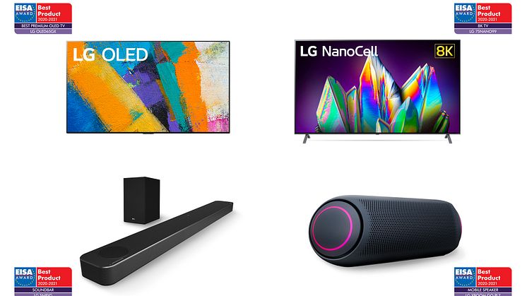 Disse LG-produktene stakk av med priser under EISA Awards 2020.