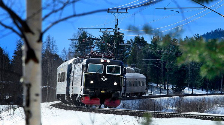 Nyårsresandet till Norrland går som tåget