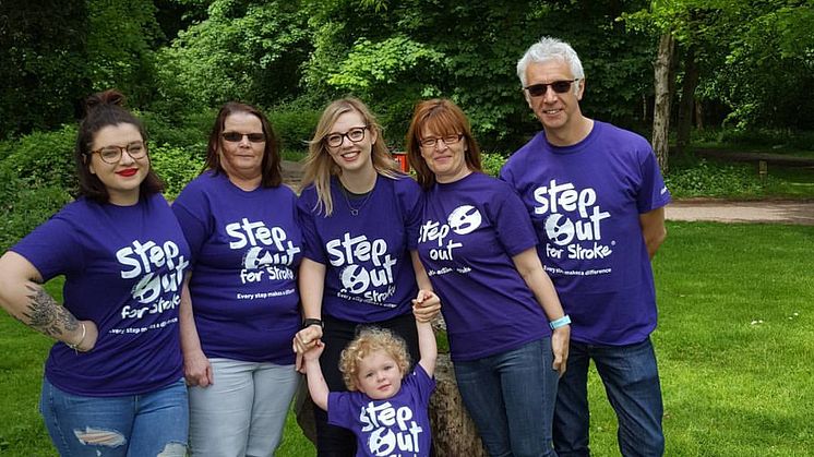 ​Survivors take a Step Out for Stroke in Rufford Abbey