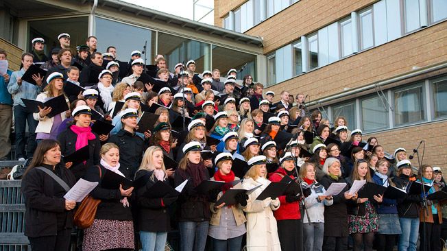 Fira Valborg på campus