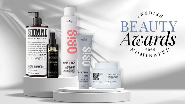 Fem Produkter från Henkel Hair Professional Nominerade till Swedish Beauty Awards 2024