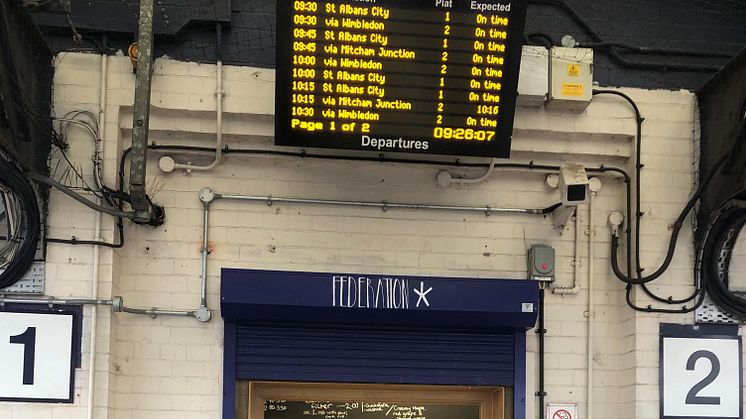 Federation Coffee has opened at Loughborough Junction station - more images available below