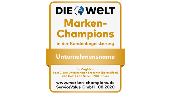 Starkes Image, hohe Reputation:  Deutschlands Marken-Champions 2020
