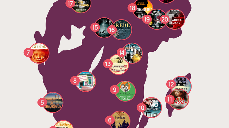 Upptäck Sverige med böcker: Nextory släpper karta för sommarens läsning