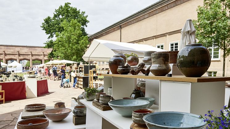 Keramikmarkt Leipzig im Grassi - Blick in den Innenhof