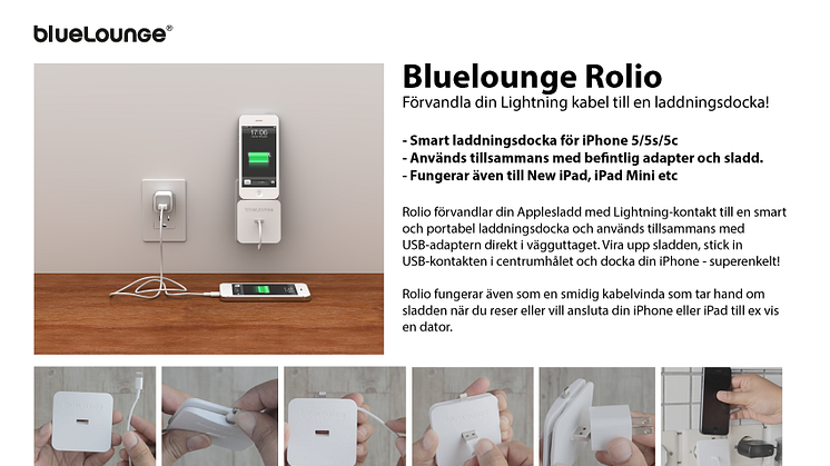 Vendora Nordic lanserar en ny Bluelounge designprodukt: Rolio