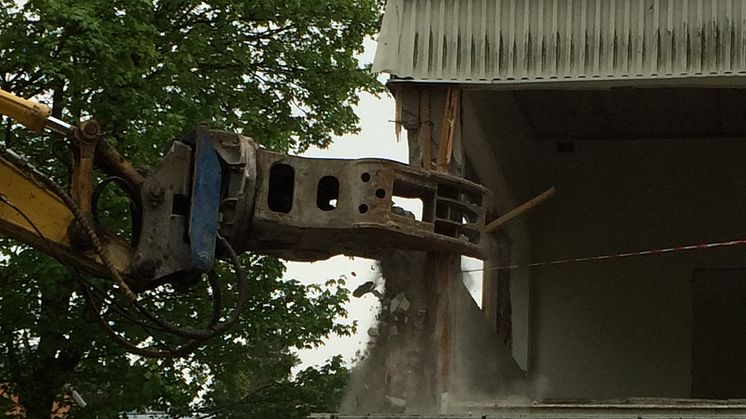 Snart bara grus av systemet på Kortedala Torg