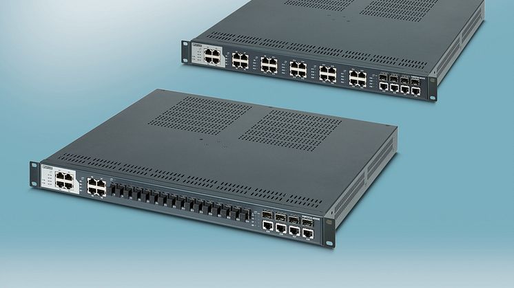 19” rack switche til kontrol- og datacentre