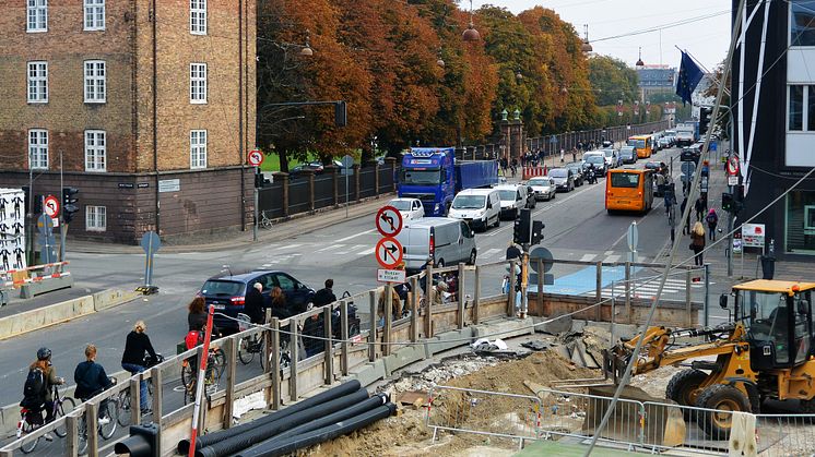 Gothersgade er en stærkt trafikbærende hovedfærdselsåre i Københavns centrum.