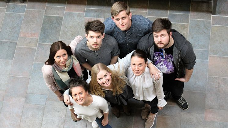 När årets studenter på Smedjan hade avslutning fanns åtta av alla fjorton deltagarna på plats. 