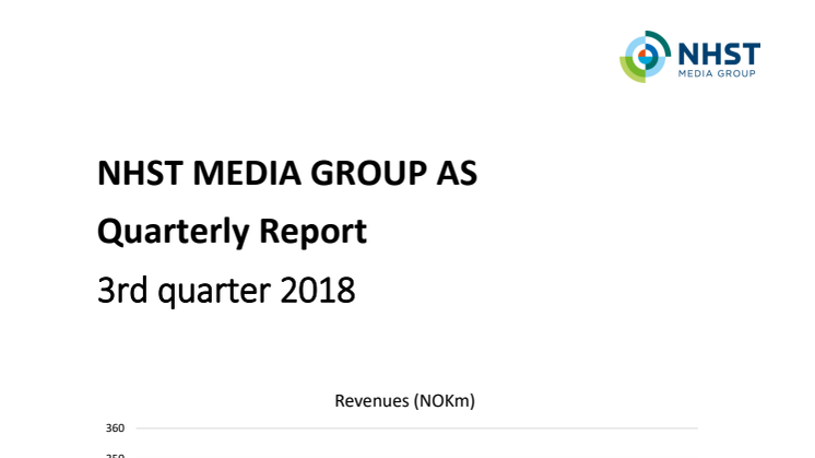 NHST Media Group - Quarterly Report Q3 2018