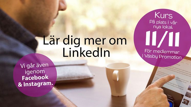 Lär dig mer om LinkedIn, Facebook och Instagram